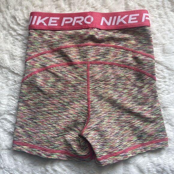 Nike Pro Women's Multicolor 3'' Athletic High Rise 3” Spandex Shorts Size XS - Picture 4 of 6